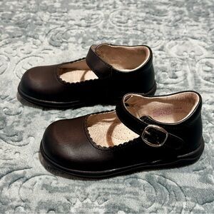 Toddler L’Amour Leather Classic Chloe Black Leather Mary Jane | Size 8